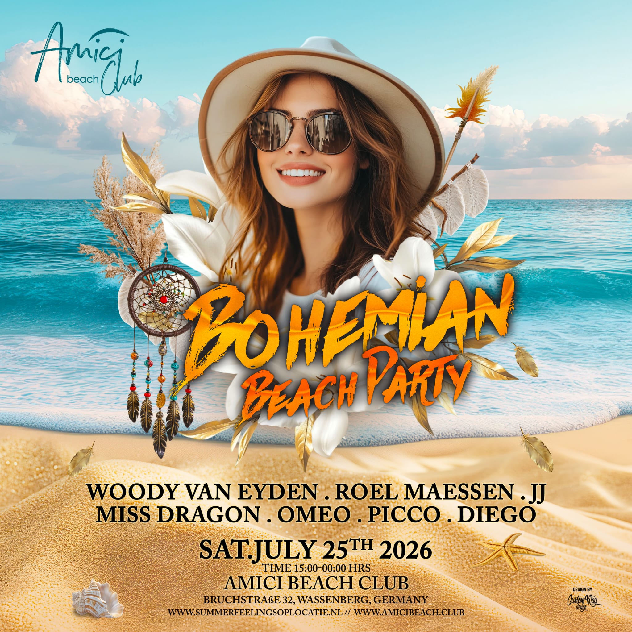 Amici Beach Club - Bohemian Beach Party 25 jul 2026